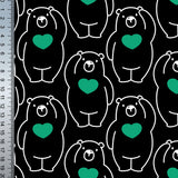 Ours coeur vert CL