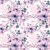 Fleur rose bleuté CL